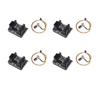 CTRLZS 4X 3 Pin 4 Pin Fan Adapter PWM PC Chassis Cooling Fan Hub Governor 8 Way Splitter 12V Speed Controller with 6Pin Port
