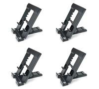 CTRLZS 4X Desktop Tablet Computer Stand Multi-Stage Foldable Portable Desktop Student Learning Machine Stand for (Black)