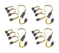 CTRLZS 4X Graphics Card 6PIN to SATA Hard Drive Power Supply Cable 12V to SATA Hard Drive Cable Step-Down Voltage Stabilization