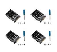 CTRLZS 4X M.2 SSD to U.2 Adapter 2In1 M.2 NVMe SATA-Bus NGFF SSD to PCI-E U.2 SFF-8639 Adapter PCIe M2 Converter,Without Shell