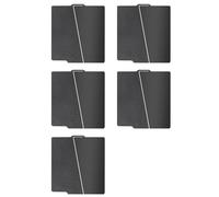 CTRLZS 5 Set 257x257mm Black PEI Double Sided Build Plate for A1/X1C/X1/X1E/P1P/P1S, Smooth PEI&Textured PEI Plate