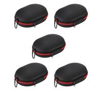 CTRLZS 5X Carrying Case Travel Storage Bag Protector Headphones Cover Earphone Hard Case for Solo 2 3 Studio 2.0 3.0 Red
