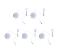 CTRLZS 5X New 3.5mm Portable Speaker Pad for MP3 MP4 CD Phone White