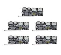 CTRLZS 5X QC4.0 QC3.0 LED Dual USB 5V 4.5A 22.5W Micro/Type-C USB Mobile Power Bank 18650 Charging Module,A