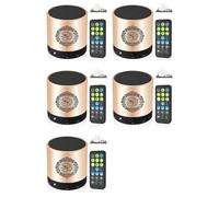 CTRLZS 5X Quran Muslim Speaker,Smart Koran Translation Small Portable Remote Control Bluetooth MP3 FM IF Player