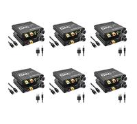 CTRLZS 6X 192KHz Digital to Analog Audio Converter with Volume Adjustment,Digital SPDIF/Optical/Coaxial to Analog Stereo