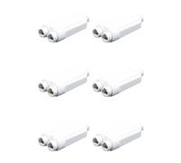 CTRLZS 6X 2 Port Waterproof POE Repeater IP66 10/100Mbps 1 to 2 PoE Extender with IEEE802.3Af/At 48V Outdoor for POE Switch