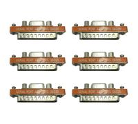 CTRLZS 6X DB9 Female to DB25 Male Mini Serial Port Cable Adapter Gender Changer