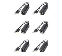 CTRLZS 6X PS5712TG Gigabit Power over Ethernet Splitter 10/100/1000Mpbs RJ45 Support IEEE802.3 Af/At(30W) PoE Splitter