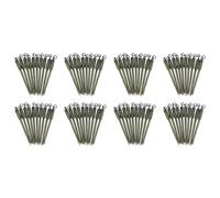 CTRLZS 80Pcs Carp Fishing Connector Swivels PVA Tube Bags Stems Solid Bag Stems Lead Insert End Terminal Tackle Mash