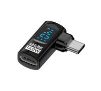 CTRLZS 90 Degree USB C Adapter Right Angle U Shape Type C Adapter 40Gbps Data Transfer PD 140W USB4.0 8K 60Hz Converter, C