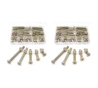 CTRLZS Baby Bed Screws Bolts Kit,Hex Drive Socket Cap Bolts Nuts Assortment Kit,for Crib Chairs,M6 200Pcs