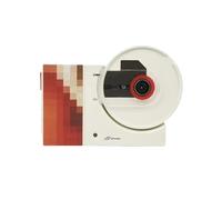 CTRLZS CD Music Record Player Retro Style Wall Mounted with Remote Control for Home Audio Red