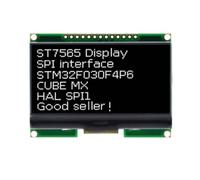 CTRLZS COG LCD Module LCD12864-06D 128x64 DOTS ST7565 Driver with Font SPI Interface Support for Chinese Language Black