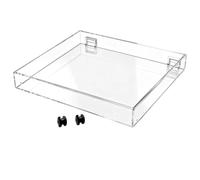CTRLZS Dust Cover for Turntable Accessories for LP120x Record Player Clear Protective Lid Protector Dustcover