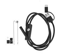 CTRLZS Industrial Endoscope Borescope Inspection Camera Built-in 6 LEDs IP67 Waterproof USB Type-C Endoscope for Android Smartphones/PC(1M 7Mm)