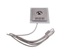CTRLZS Industrial Mouse Buttons Trackball in Stainless Steel Material Metal Construction 38mm Panel Mount Explosion-Proof USB Track Ball