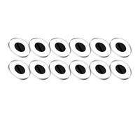 CTRLZS LED Light Cover for Meta Smart Glasses- 12-Pack Tempered Glass Replacement Parts