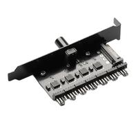CTRLZS PC Case Fan Hub Controller 7-Channel Speed Control SATA Power Supply Cooling Radiator for PC Case Temperature