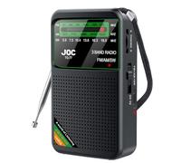 CTRLZS Pocket Radio Portable Mini Full Band Radio AM/FM/SW Radio with Rechargeable Battery Support Earphone MiniRadio for Old,B