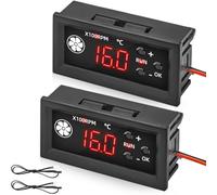 CTRLZS PWM 25KHz Fan Controller, Set of 2 DC 12V 4-Wire Fan Speed Controllers, 4-Pin PWM Fan Control Adapter for 3A Fans