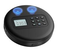 CTRLZS Rechargeable Cd Player with Built-in Speakers and Earbuds USB Charging MP3 Discman Portable for Car Audio Cable Included