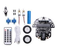 CTRLZS Robot Programmable Robotic Kit Based on Microbit V2 and V1 for STEM Coding Education with Chargeable Battery(A)