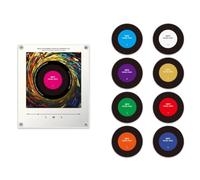 CTRLZS Rotating Disc Night Light NFC Sensing Song Player with Built-in Speaker, No Phone Needed, Auto-Play Night Light
