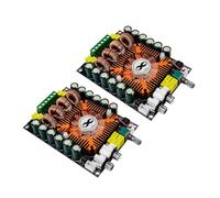 CTRLZS TDA7498E 2.0 HIFI Stereo Module 160Wx2 Digital Power Amplifier Board 2Pcs High BTL 220W with Cooling Fan