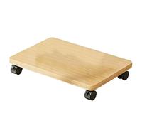 CTRLZS Under Desk Printer Stand for Heavy Duty with Caster Wheels Movable Printer Copier Shelf and CPU Holder for Storage Wood