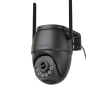 Ctronics 5MP 3K Outdoor Security Camera, Auto Tracking, AI Human/Vehicle/Pet Detection, 30 m Full-Color Night Vision, Sound & Light Alarm, Dual-Band WiFi, FTP/NVR/Cloud, PC/APP, 128GB TF, IP66