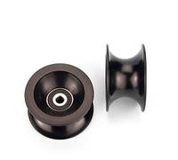 CTRSM Pulley wheel， Lifting Rope Pulley Wheel - 6 * 54 * 30mm 25mm diameter track, groove U roller, plastic 636 stainless steel bearing, pulley plastic guide wheel Single Pulley Block