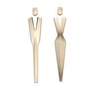 CTRSM Toilet signs,toilet door sign, Restroom Door Signs, Men and Women Metal Bathroom Sign, Bathroom Door Sign/Placard, Toilets Sign for Office or Business, Height: 7 Inches(Gold)