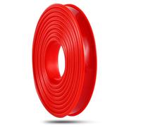 CTRSM U-shape furniture edge banding， 16.4FT Self Adhesive TPE Veneer Edging, Flexible Furniture Edge Protector Edge Banding Rubber Furniture Edge Trim For Furniture Restoration(Red,15mm)