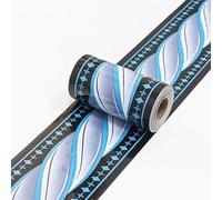 CTRSM Wallpaper Border Stickers, Wallpaper Border Borders for Walls, Home Ceiling Decorative Border for Bathroom Living Room Kitchen(Blue Dot,10cm X 500cm)