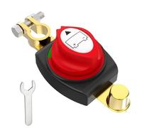 CTRUILA Top Post Battery Disconnect Switch with Wrench 12V-48V Battery Kill Switch Negative On/Off Battery Power Cut Master Switch Disconnect Isolator for Car, Marine, Boat, RV