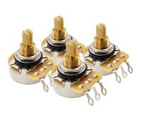 CTS 450G B500K Pots Brass Standard Split Shaft 3/8 Inch 10% Linear Taper Potentiometers for Electric Guitar Bass (Set of 4)
