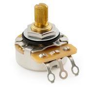 CTS 450G Vintage Tone A250K Pot Brass Short Split Shaft 1/4 Inch 10% Audio Taper Potentiometer for Electric Guitar Bass