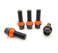 Cttabkl M14x1.5/M14x1.25 10pieces/set Car Wheel Lugs Bolts Screw Universal Nuts Stud Screws 12.9 Wheel Hub Tyre Screw Bolt Bolt Wheel Screws(Length 50mm,M14x1.5)