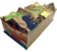 CTTQIBUIN Volcano Distribution Model, Geographic Plate Models, 3D Geology Plates Tectonic Model, for School Geology Class Teaching.