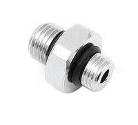Ctwezoikmt 7/16-20UNF to 3/8-24UNF Threaded Male Quick Adapter Silver Diving Adapter Chrome Plated Copper Diving Adapter Diving Computer Watch High and Low Pressure Adapter