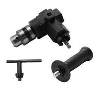 Ctwezoikmt 90 Degree Handle Right Angle Bend Extension Chuck Drill Adapter Power Tool Accessories