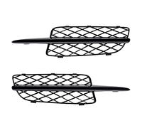 Ctwezoikmt Glossy Black Honeycomb Front Bumper Lower Grille Covers for - X5 E70 2007-2010 51117159593 51117159594