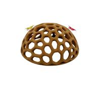 CTWPets Large Shrimp Dome Hide - Aquarium Cherry Shrimp Hideout Large Cherry Shrimp Cave Shelter (Light Brown)