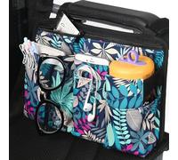 CTWWFS Upgrade Wheelchair Side Bag with Cup Holder, Armrest Accessories for Wheelchair, Rollator, Walker, The Perfectly Organized to Free your Hands and Bring you A Wonderful Life Experience (Leaf)