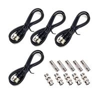 CTXSumTec 4 in Pack 1.6ft/20 BNC Male to Female CCTV Surveillance Extension Coaxial Cable with 5x BNC Male to Male Connectors, 5x BNC Female to Female Connectors