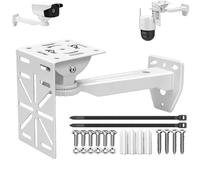 CTXSumTec Aluminum Wall Mount for Security Cameras with L-Shaped Adapter - Heavy-Duty Indoor/Outdoor Bracket, Fits Dome/IP/PTZ Cameras, Easy Installation for Home & Business Surveillance