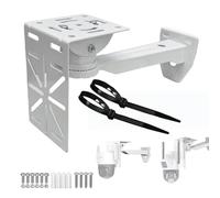 CTXSumTec L-Shape Dome Camera Adapter + Wall Ceiling Mount for Security CCTV Cameras - Universal Fit, Sturdy Aluminum, 22LBS Capacity, Easy Installation (Indoor/Outdoor) (Wall Mount + L Mount)