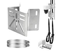CTXSumTec Stainless Steel Pole Corner Mount for SoloCam S340 | Rust-Proof Exterior Wall Bracket for PTZ & Solar Security Cameras | 90° Angle Design for Indoor/Outdoor Use