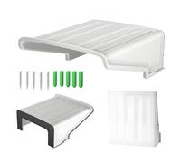 CTXSumTec Sun Rain Shade Camera Cover Outdoor, CCTV Security Camera Top Shield Protective Roof for CCTV Surveillance Camera Hikvision/Nest/Ring/Arlo/Dome/Bullet/Bell (Square Shapped White Cover)